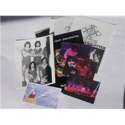 Electric Light Orchestra A colection of fan cub news letters plus a photograph Autographed by Jeff L