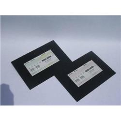 Rare Michael Jackson Wembley Stadium Ticket Printers Proofs x2 8”x12” for 16th July 1988