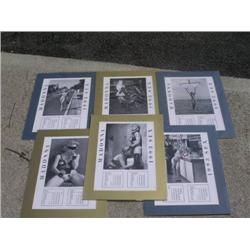 Madonna Mounted Unpublished "Sex" Calendar Printers Proof Pages 1993 Set of 6 Mint (Calendar never r