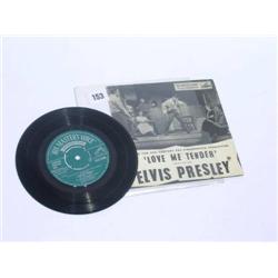 Elvis Presley rare "Love Me Tender" EP Record HMV 7EG 8199 ex-\ex