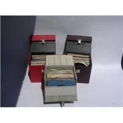 Three record cases of Single Records from 1950/60s many in excellent conditon, various artists