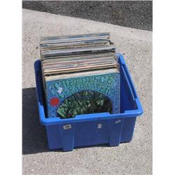Box containing seventy plus LP Records various artists to include Black Sabbath, Beach Boys etc