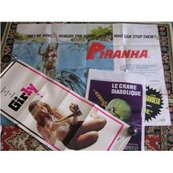 Collection of 15 Horror Movie Posters inc Hammer 1965-85 inc The Skull Belgian 1965 (RR) EX Peter Cu