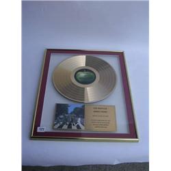 The Beatles 'Abbey Road' framed gold disc, limited edition of 2500 with signed certificate of authen