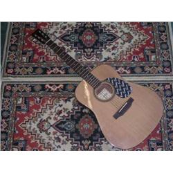 An Encare semi acoustic guitar with a Squier 15 amplifier ex condition