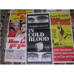 Collection of 13 various Film Posters most VG-EX inc Justine, The Comedians, In Cold Blood, Where Lo