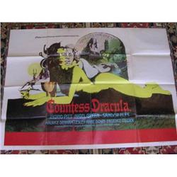 Countess Dracula UK Quad Hammer Cinema Poster 1971 VG condition (slight foldline wear only)