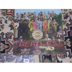 The Beatles rare Sgt Peppers LP Record PMC7027 mis pressing omitting 'A Day In A Life' vg++\vg