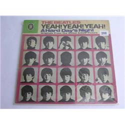 The Beatles Rare LP Record "Yeah ! Yeah ! Yeah ! A Hard Days Night" Odeon O 83739 1st pressing Vg++\