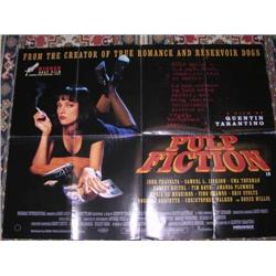 Pulp Fiction cult Tarantino UK Quad Cinema Poster 1994 VG (slight wear to foldlines) John Travolta, 