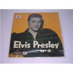 Elvis Presley rare "Rock and Roll No. 2" LP Record HMV CLP1105 VG+ with tear to rear/VG
