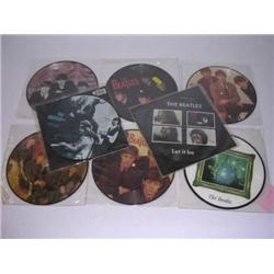 The Beatles eight picture disc Records to include She Loves You, Hey Jude, Let it Be and I Want To H