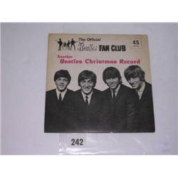 The Beatles flexi disc Record "Another Beatles Christmas record" 1964 Lyn 757 with insert stained, e