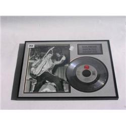 Limited Edition Elvis Presley Framed black and white photo and platinum single "Don't Be Cruel" #139