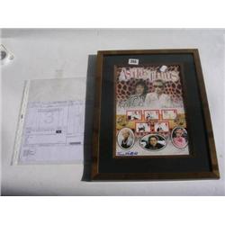 A fully Autographed 'Ab Fab' Cast Presentation with full set of GB stamps sold with Provenance 13"x1