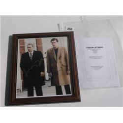 Autographed coloured photo of Rober De Niro and Ray Liotta from "Goodfellas"sold with Provenance 9"x