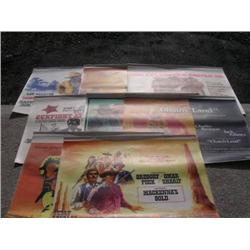 Collection of 8 original Western Movie Quad posters previously the property of Wild West Showman who