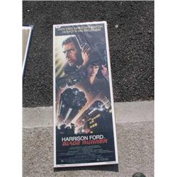 Rare Blade Runner USA Insert (14”x 36”) 1982 Harrison Ford EX