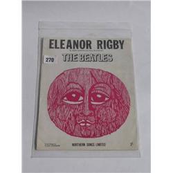 The Beatles three original sheet music "Eleanor Rigby" ex "Hey Jude" vg+ and Ringo Starr "Only You" 