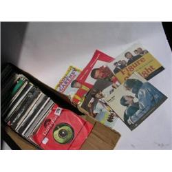 The Beatles approx sixty Single Records by John, George, Paul and Ringo