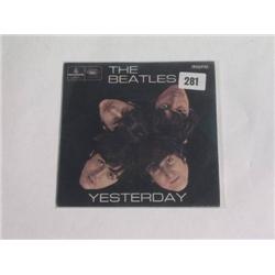 The Beatles EP Record "Yesterday" GEP 8948 mono 1st pressing with sold in UK text ex-\ex