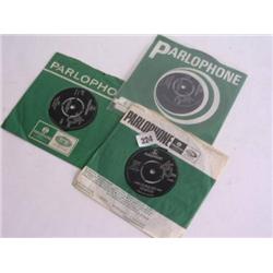 The Beatles three Singles Records Decca contract pressings to include 'Hello Goodbye' ex- "Help" ex-