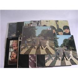 The Beatles collection of ten foreign pressing LP Records various condition