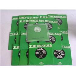 The Beatles Singles Collection 1962/70 twenty three Single Records plus book and flexi disc in black