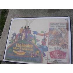The Beatles Yellow Submarine UK Quad Cinema Poster 30”x 40” 1968 Linen-Backed condition VG (edge tap