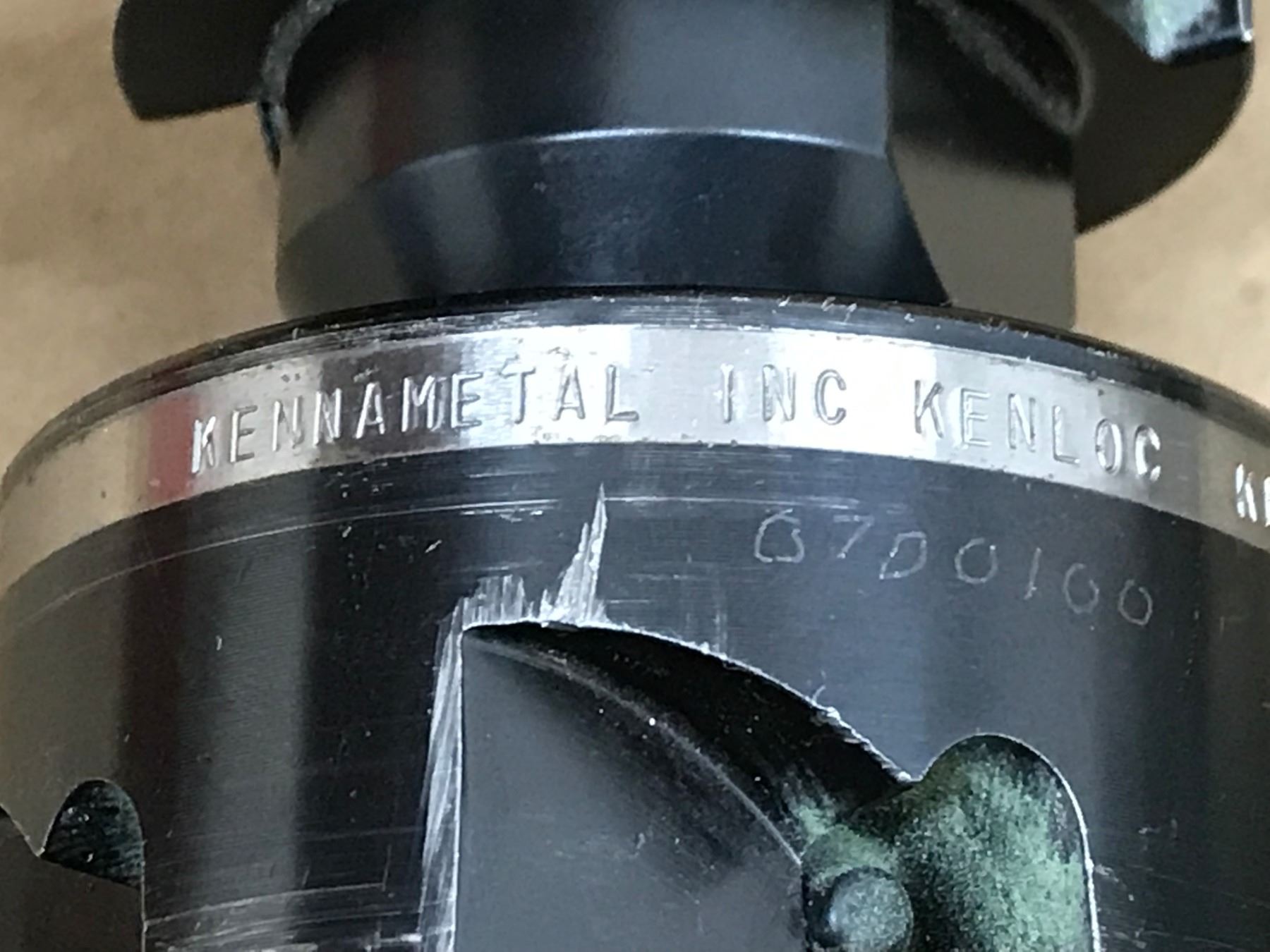 Kennametal Klir 3 Cn4 0 Indexable Face Mill W Cat 40 Tool Holder