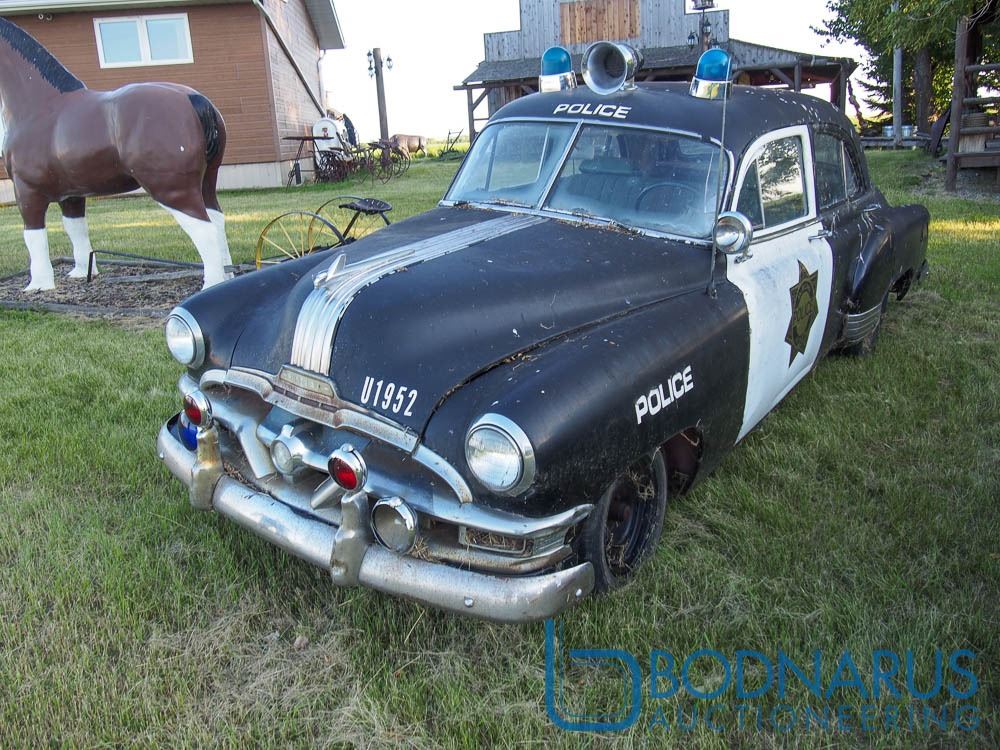 1950's Pontiac 4 Door Police Car - Bodnarus Auctioneering