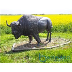 Life Size Aluminum Bison Statue (Approx. 6ft)
