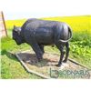 Image 3 : Life Size Aluminum Bison Statue (Approx. 6ft)
