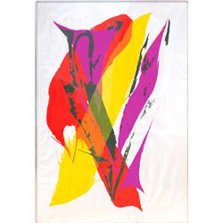 Paul Jenkins, Large Abstract Silkscreen