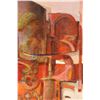 Image 2 : Oskar D'Amico, Red Abstract Construction, Oil Painting