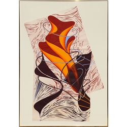 Steven Sorman, Those From Away (VII), Linocut