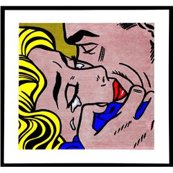 Roy Lichtenstein, Kiss V, Serigraph Poster