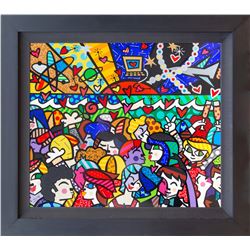 Romero Britto, Looking Into the Future, Screenprint