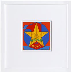 Robert Indiana, Star of Hope, Enamel on Metal