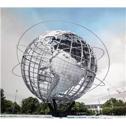 Jonathan Singer, New York World's Fair Globe, Queens (Metal), Digital Photograph on Metal