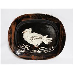 Pablo Picasso, Colombe sur Lit de Paille (Dove on a Straw Bed) (Ramie 79), Ceramic Platter