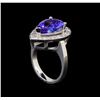 Image 4 : 14KT White Gold 5.00 ctw Tanzanite and Diamond Ring