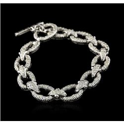 18KT White Gold 2.64 ctw Diamond Bracelet