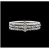 Image 2 : 0.52 ctw Diamond Ring - 14KT White Gold