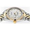 Image 6 : Rolex Mens 2 Tone 14K Mother Of Pearl Diamond & Sapphire 36MM Datejust Wristwatc