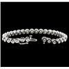 Image 3 : 14KT White Gold 2.32 ctw Diamond Tennis Bracelet