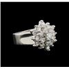 Image 1 : 14KT White Gold 1.55 ctw Diamond Ring