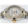 Image 4 : Rolex Ladies 2 Tone MOP Diamond & Sapphire Datejust Wristwatch
