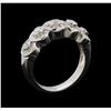 Image 4 : 14KT White Gold 0.67 ctw Diamond Ring