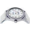 Image 7 : Rolex Mens Stainless Steel Mother Of Pearl Diamond 36MM Datejust Wristwatch With